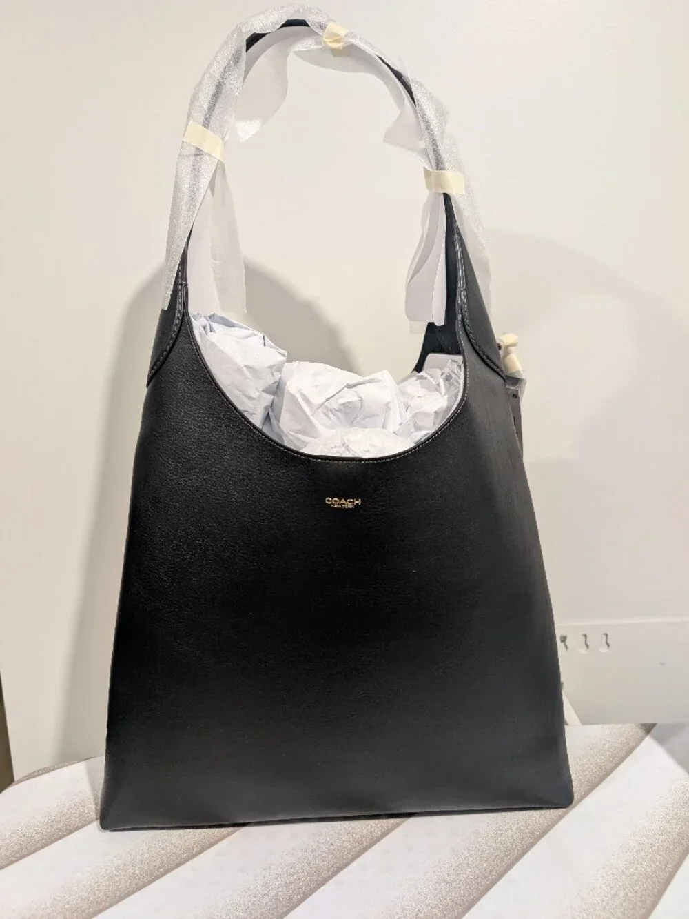 NWT Coach Brooklyn 39 Bag — Leather Work Tote — Fits Laptop